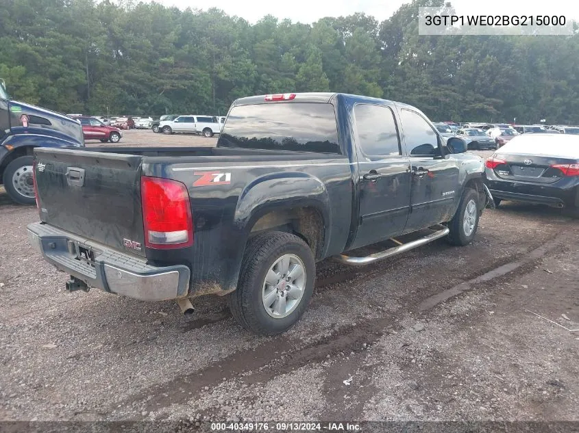 2011 GMC Sierra 1500 Slt VIN: 3GTP1WE02BG215000 Lot: 40349176