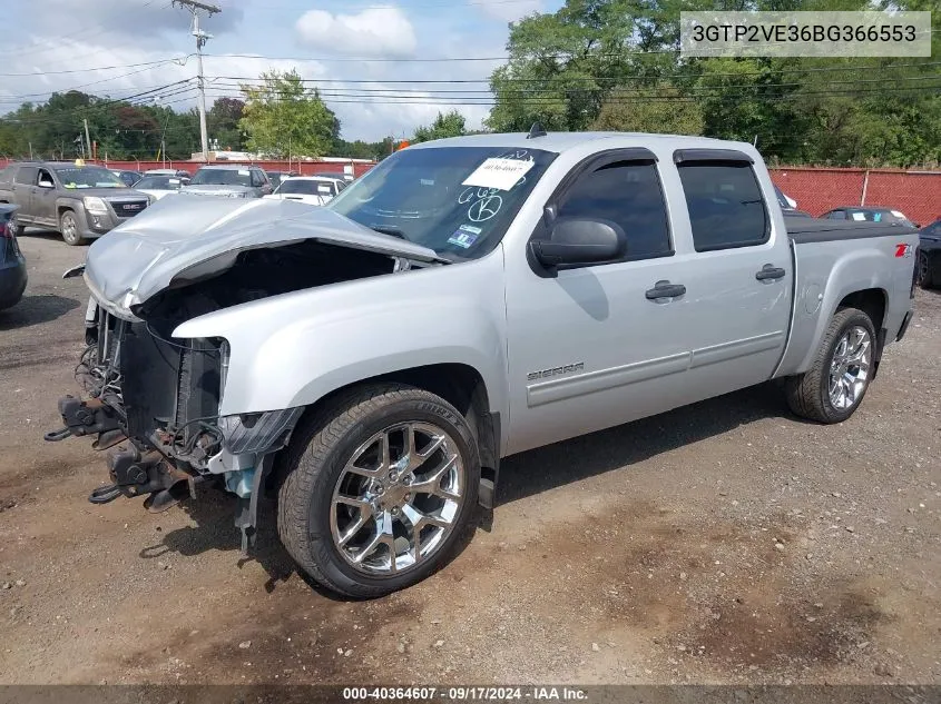 2011 GMC Sierra 1500 Sle VIN: 3GTP2VE36BG366553 Lot: 40364607