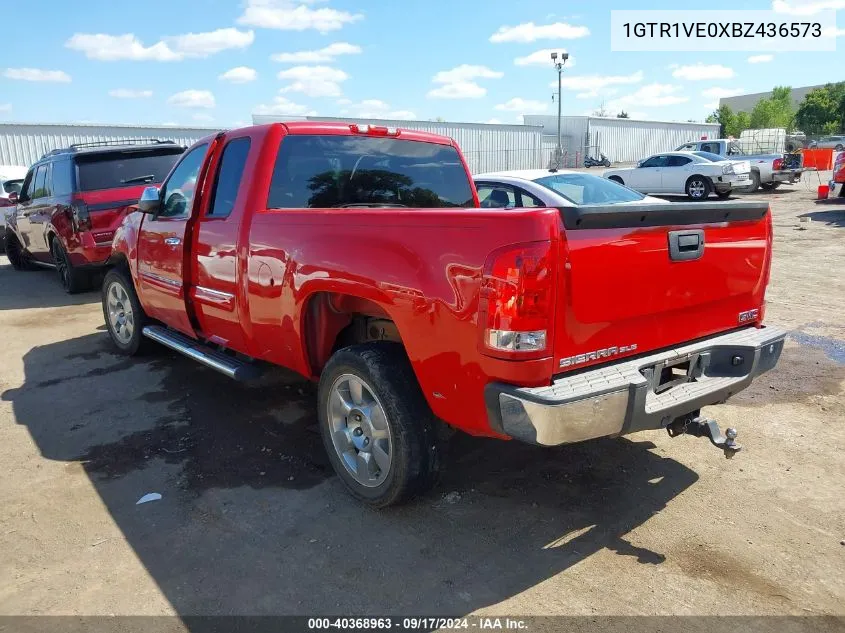 2011 GMC Sierra 1500 Sle VIN: 1GTR1VE0XBZ436573 Lot: 40368963