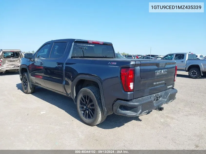 1GTU9CED1MZ435339 2021 GMC Sierra 1500 4Wd Short Box Elevation