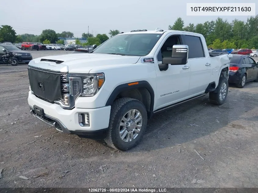 2023 GMC Sierra 2500Hd VIN: 1GT49REYXPF211630 Lot: 12062725