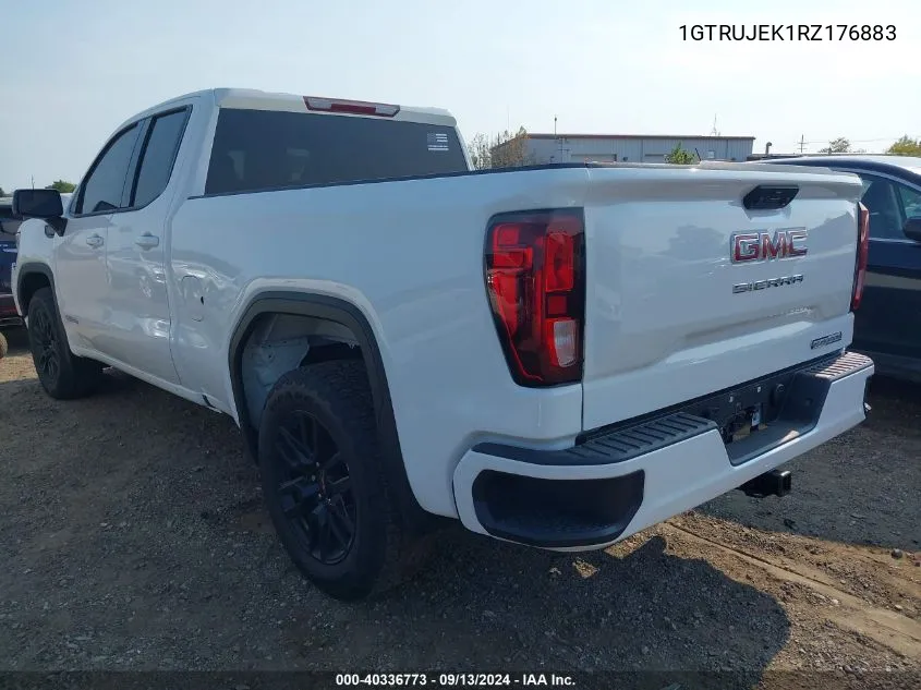 2024 GMC Sierra 1500 4Wd Double Cab Standard Box Elevation With 3Vl VIN: 1GTRUJEK1RZ176883 Lot: 40336773