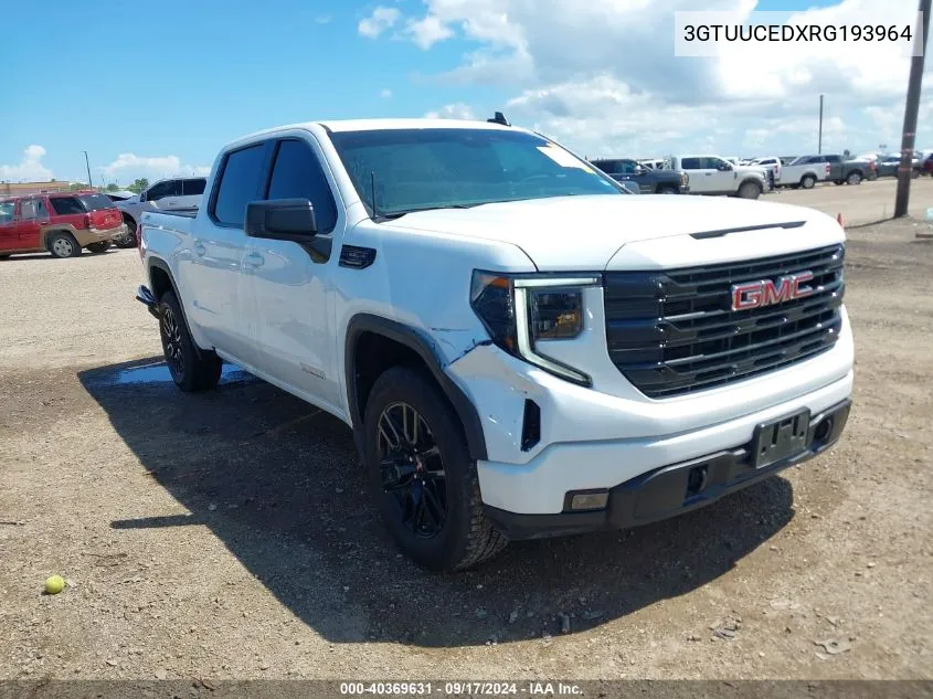 2024 GMC Sierra 1500 4Wd Short Box Elevation With 3Sb VIN: 3GTUUCEDXRG193964 Lot: 40369631