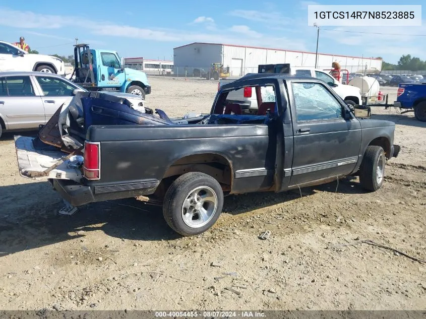 1992 GMC Sonoma VIN: 1GTCS14R7N8523885 Lot: 40054455