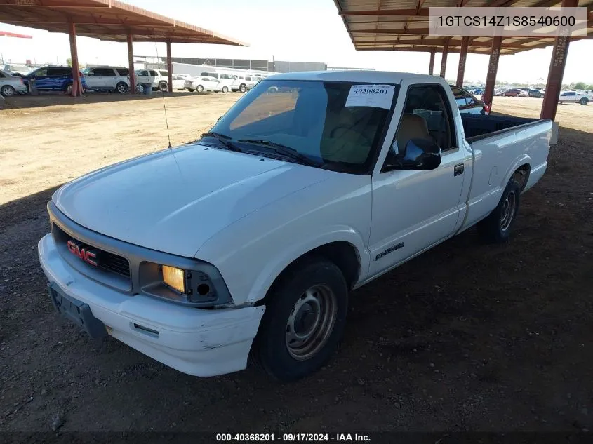 1995 GMC Sonoma VIN: 1GTCS14Z1S8540600 Lot: 40368201