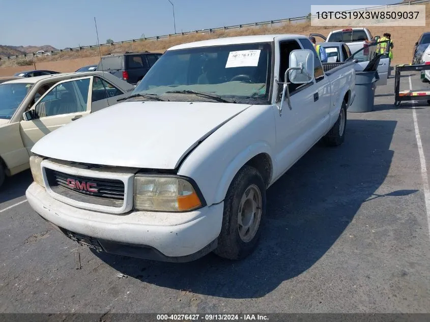 1998 GMC Sonoma Sls Sportside VIN: 1GTCS19X3W8509037 Lot: 40276427