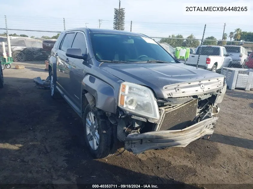 2011 GMC Terrain Sle-1 VIN: 2CTALMECXB6448265 Lot: 40353711