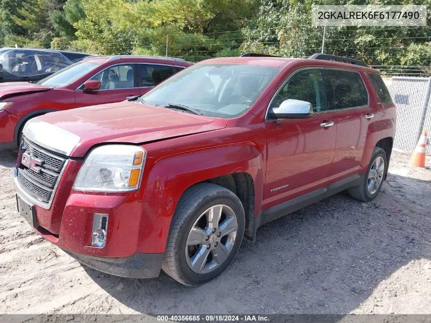 2015 GMC Terrain Sle VIN: 2GKALREK6F6177490 Lot: 40356685