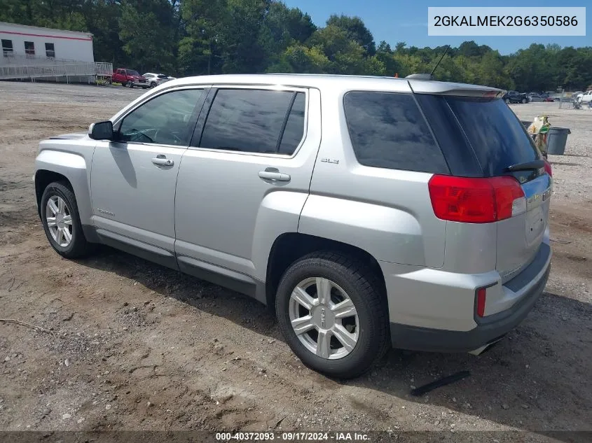 2016 GMC Terrain Sle-1 VIN: 2GKALMEK2G6350586 Lot: 40372093