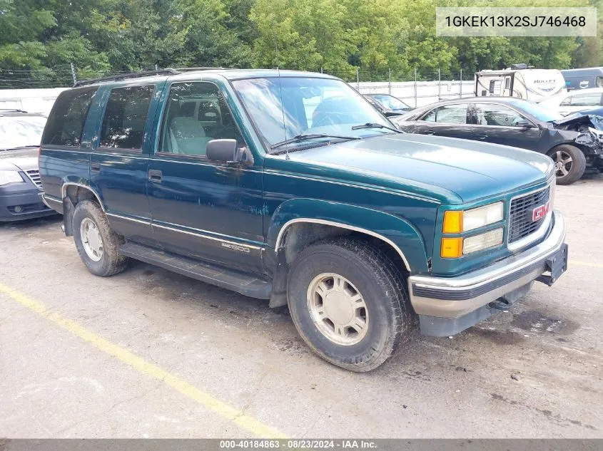 1995 GMC Yukon VIN: 1GKEK13K2SJ746468 Lot: 40184863