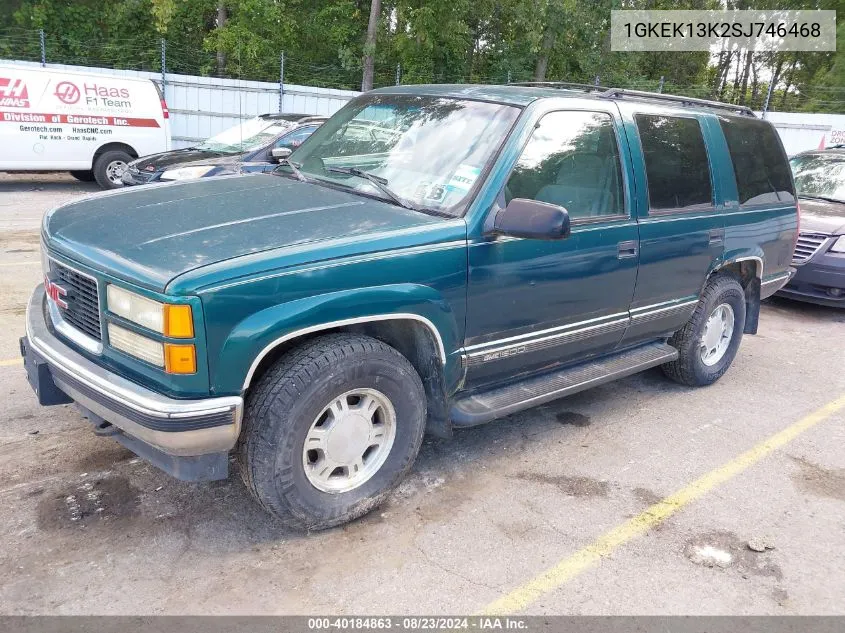 1995 GMC Yukon VIN: 1GKEK13K2SJ746468 Lot: 40184863