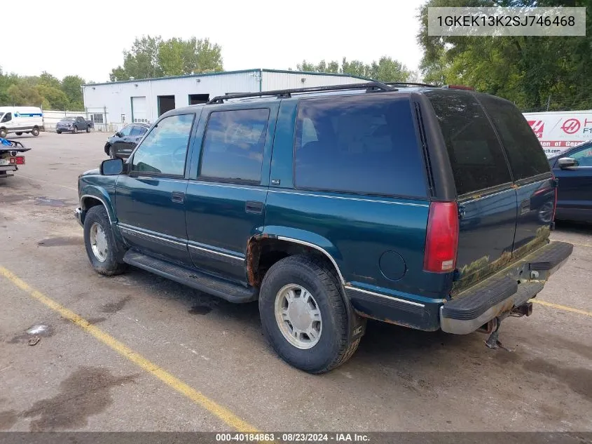 1995 GMC Yukon VIN: 1GKEK13K2SJ746468 Lot: 40184863