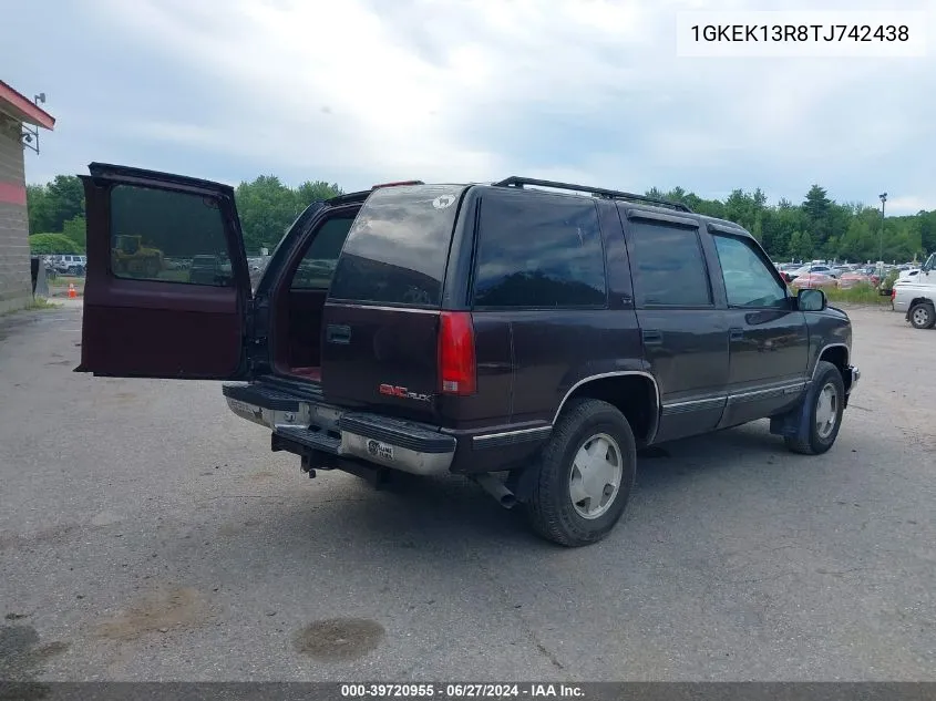 1GKEK13R8TJ742438 1996 GMC Yukon