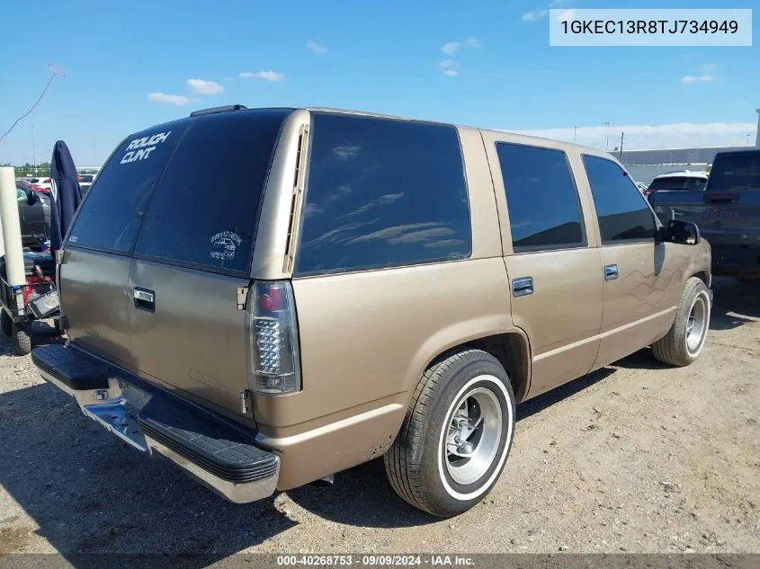 1996 GMC Yukon VIN: 1GKEC13R8TJ734949 Lot: 40268753