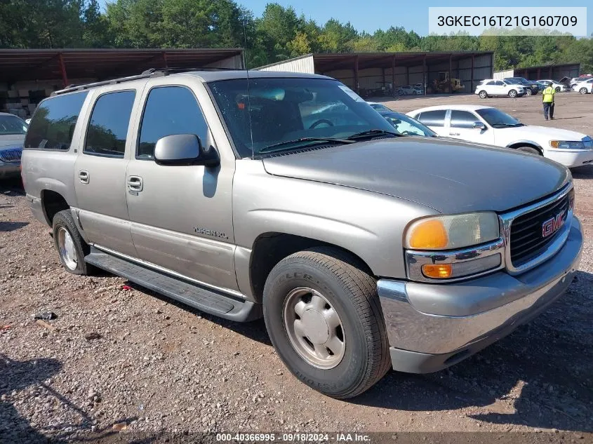 2001 GMC Yukon Xl 1500 Sle VIN: 3GKEC16T21G160709 Lot: 40366995