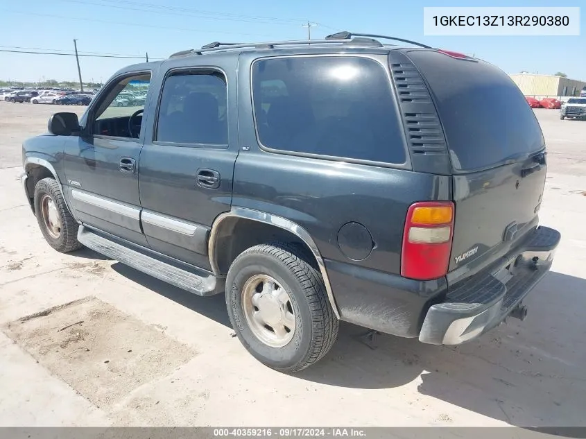 2003 GMC Yukon Sle/Slt VIN: 1GKEC13Z13R290380 Lot: 40359216