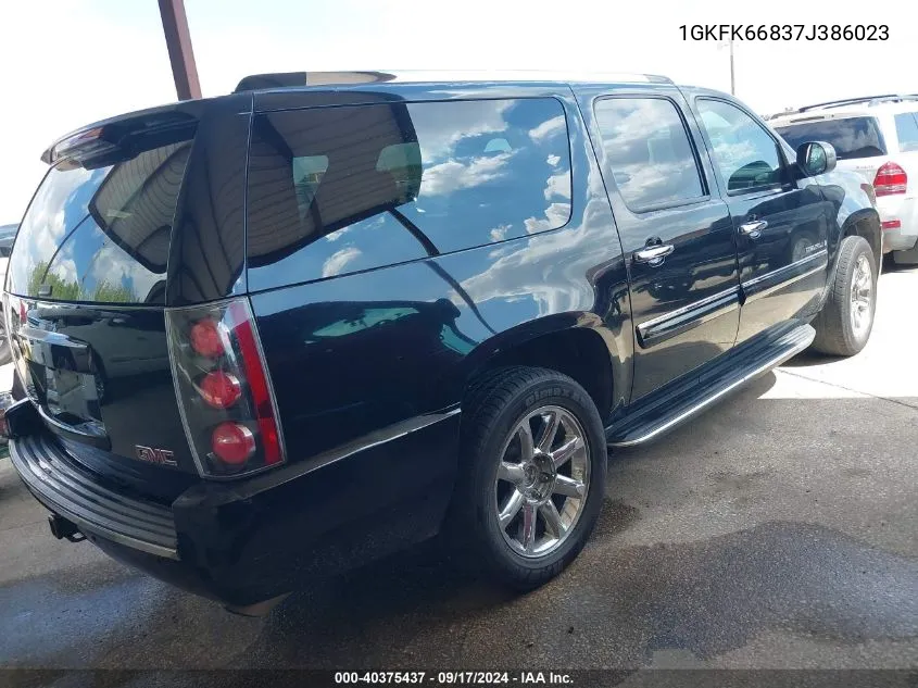 1GKFK66837J386023 2007 GMC Yukon Xl 1500 Denali