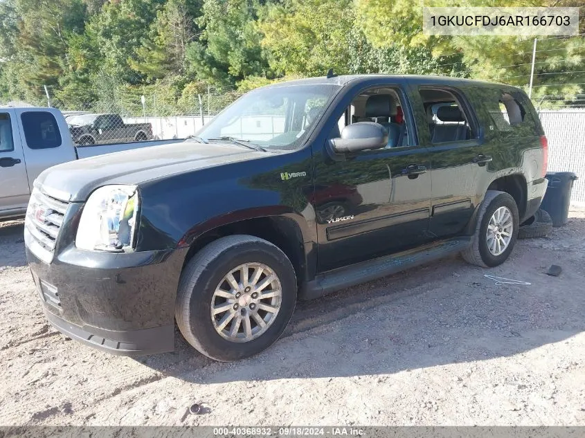 1GKUCFDJ6AR166703 2010 GMC Yukon Hybrid