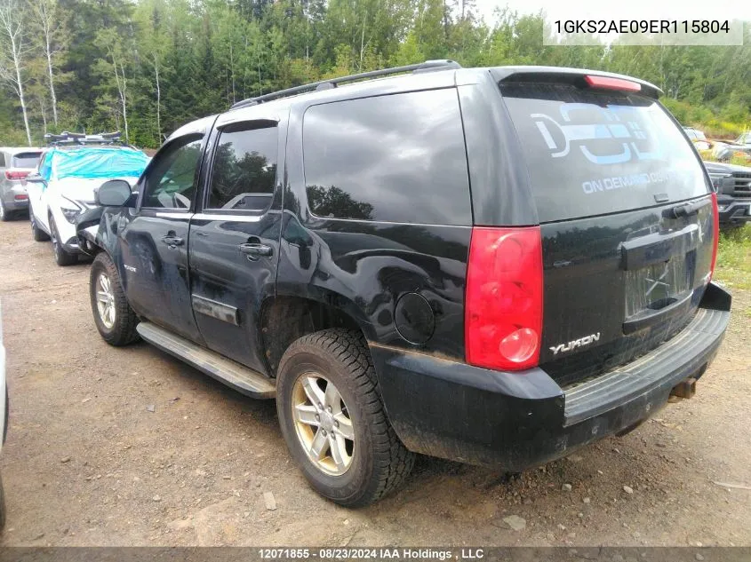 2014 GMC Yukon VIN: 1GKS2AE09ER115804 Lot: 12071855