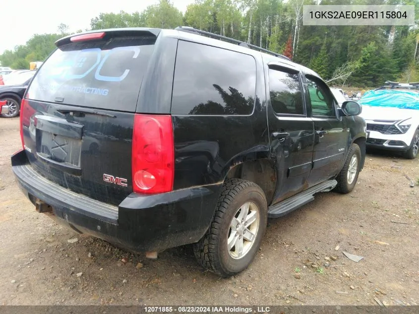 2014 GMC Yukon VIN: 1GKS2AE09ER115804 Lot: 12071855