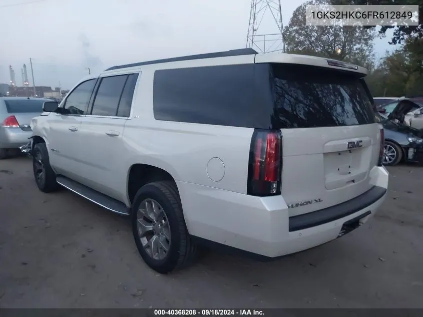 1GKS2HKC6FR612849 2015 GMC Yukon Xl K1500 Slt