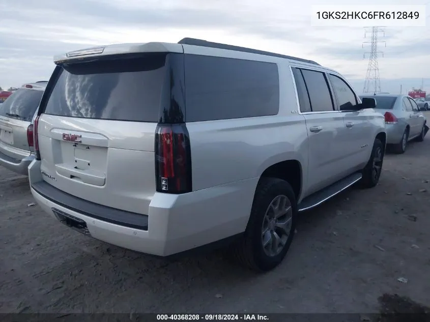 1GKS2HKC6FR612849 2015 GMC Yukon Xl K1500 Slt