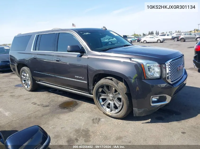 2016 GMC Yukon Xl Denali VIN: 1GKS2HKJXGR301134 Lot: 40255452