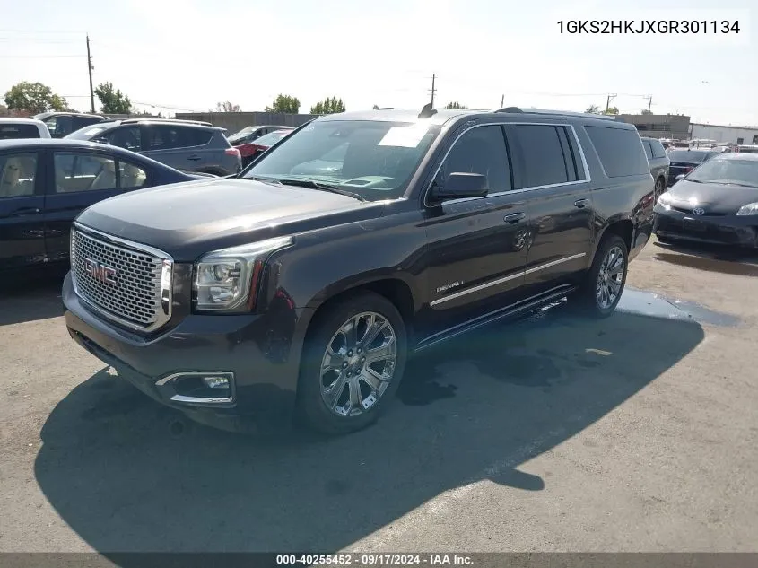 2016 GMC Yukon Xl Denali VIN: 1GKS2HKJXGR301134 Lot: 40255452