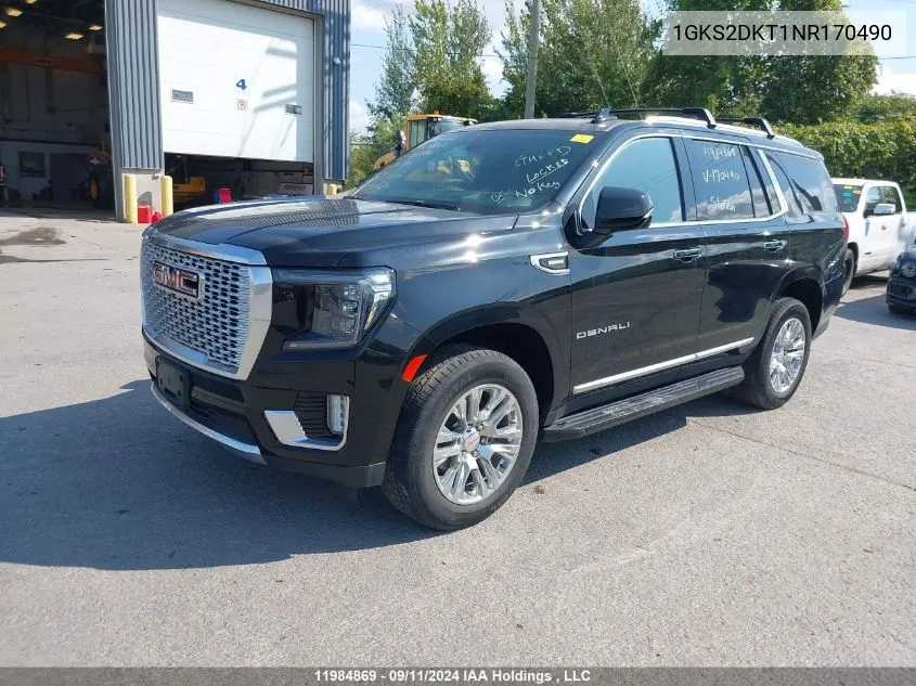 1GKS2DKT1NR170490 2022 GMC Yukon Denali Denali