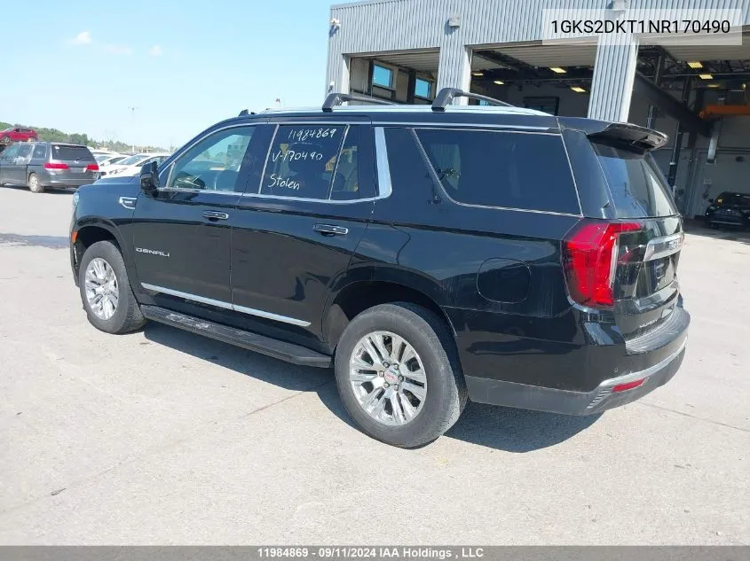 1GKS2DKT1NR170490 2022 GMC Yukon Denali Denali