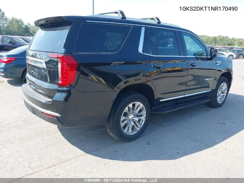 1GKS2DKT1NR170490 2022 GMC Yukon Denali Denali