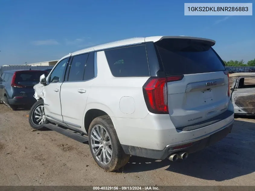 1GKS2DKL8NR286883 2022 GMC Yukon Denali