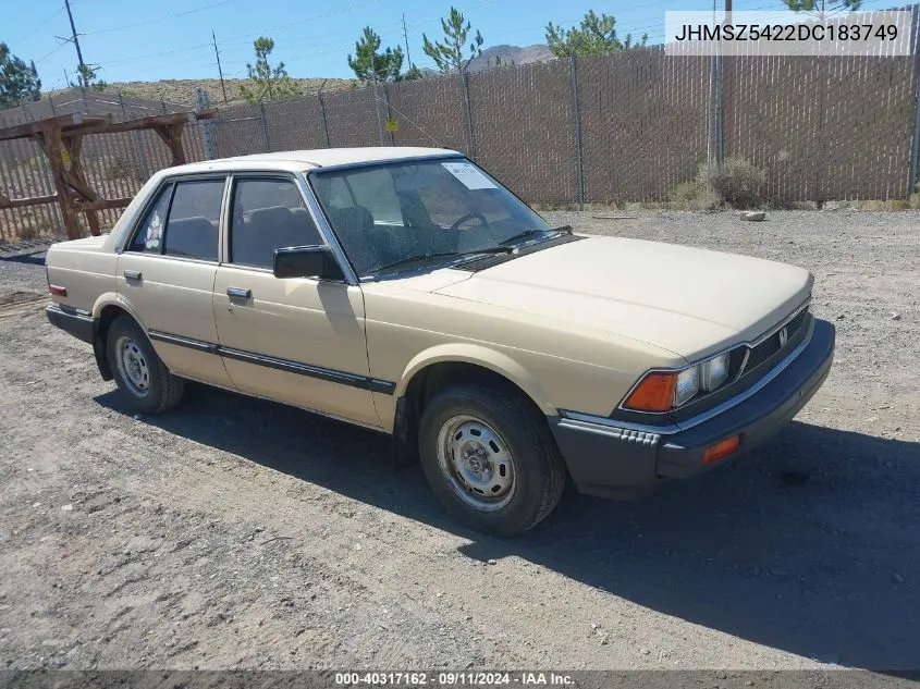 1983 Honda Accord VIN: JHMSZ5422DC183749 Lot: 40317162