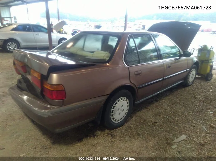 1HGCB7657MA061723 1991 Honda Accord Lx/Ex