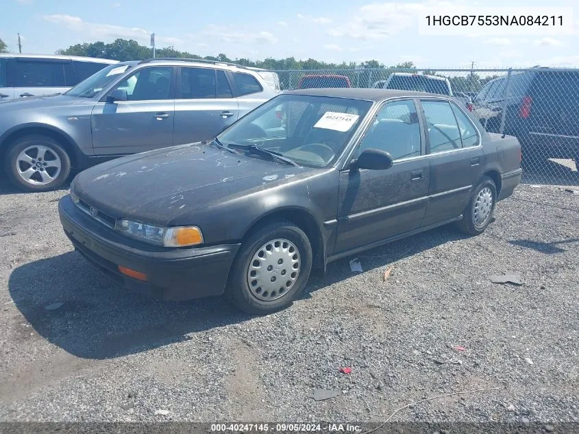 1HGCB7553NA084211 1992 Honda Accord Lx