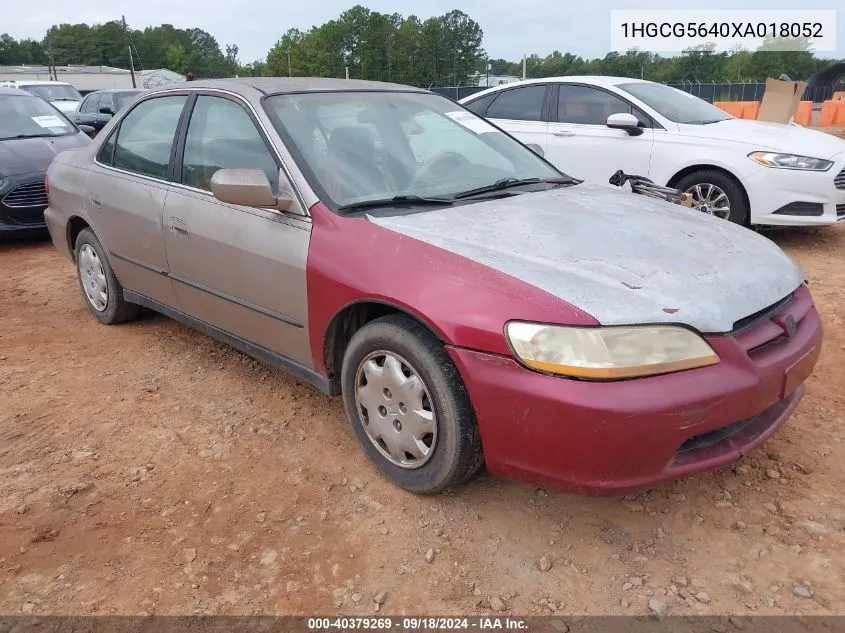 1999 Honda Accord Lx VIN: 1HGCG5640XA018052 Lot: 40379269