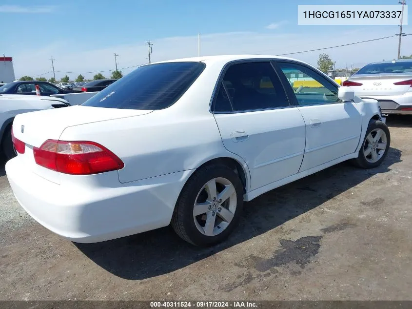 2000 Honda Accord 3.0 Ex VIN: 1HGCG1651YA073337 Lot: 40311524