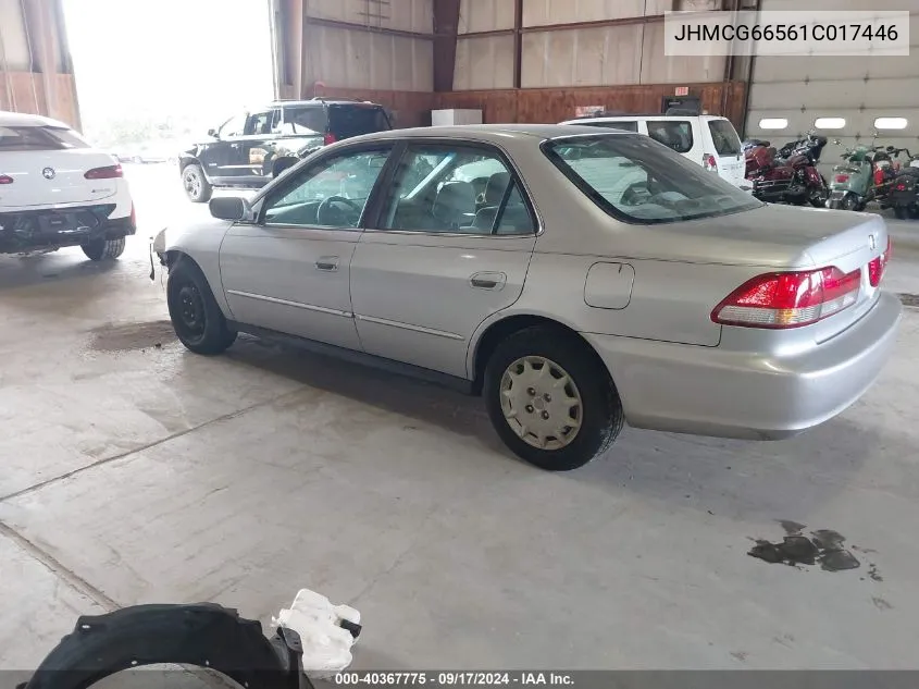 JHMCG66561C017446 2001 Honda Accord 2.3 Lx