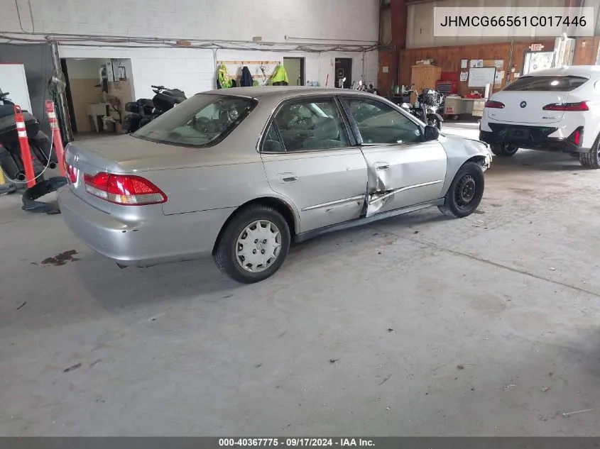 JHMCG66561C017446 2001 Honda Accord 2.3 Lx