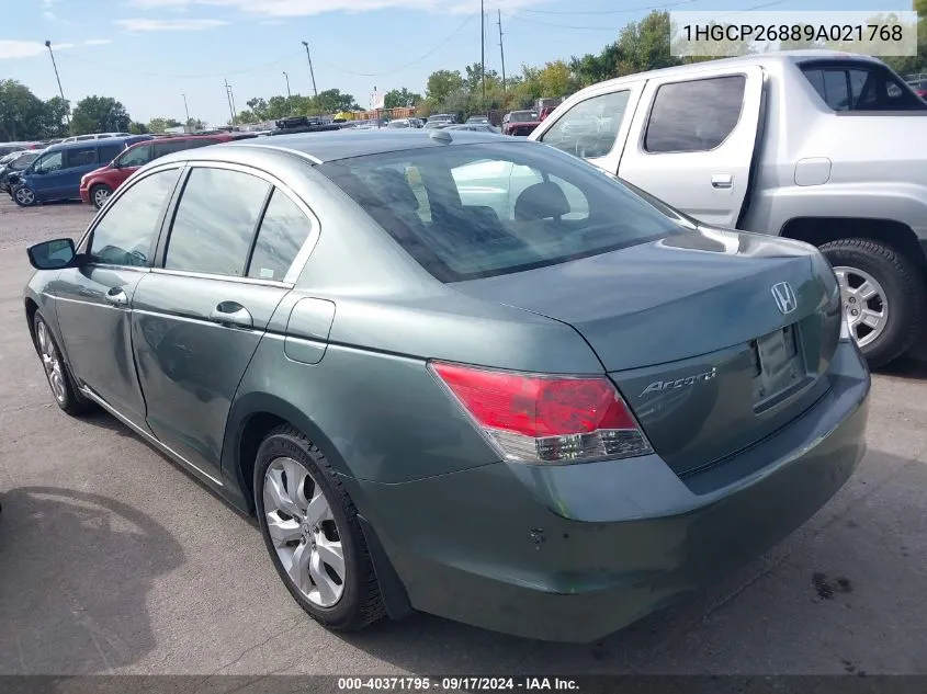 2009 Honda Accord 2.4 Ex-L VIN: 1HGCP26889A021768 Lot: 40371795