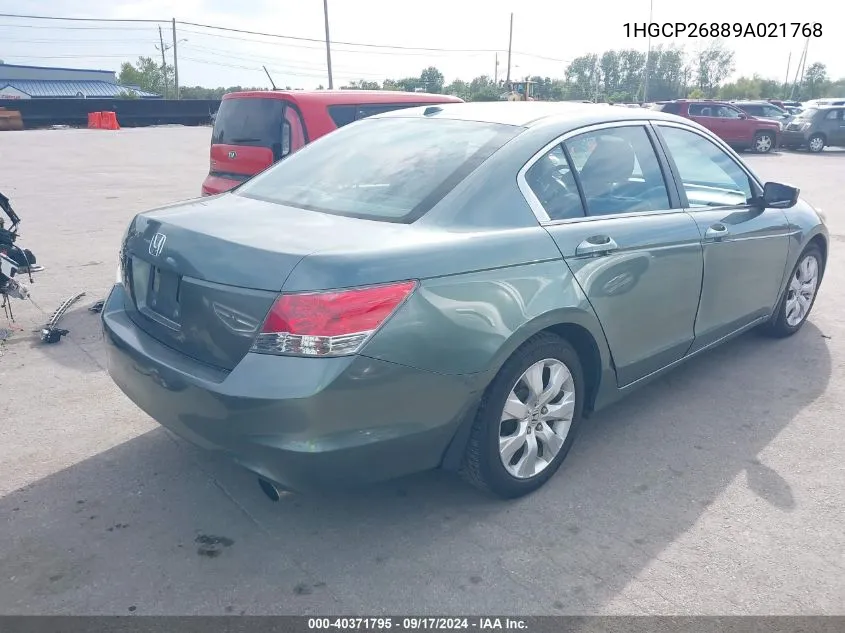 2009 Honda Accord 2.4 Ex-L VIN: 1HGCP26889A021768 Lot: 40371795