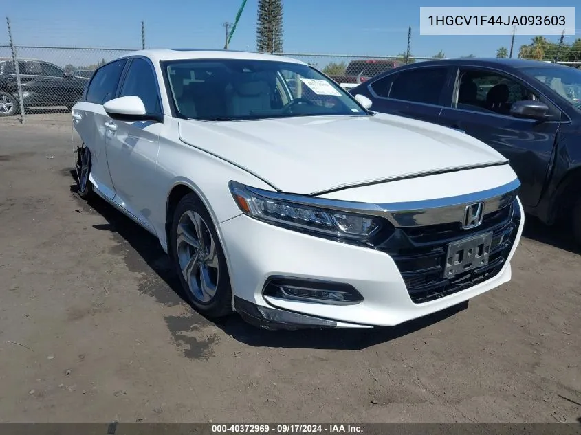 1HGCV1F44JA093603 2018 Honda Accord Ex