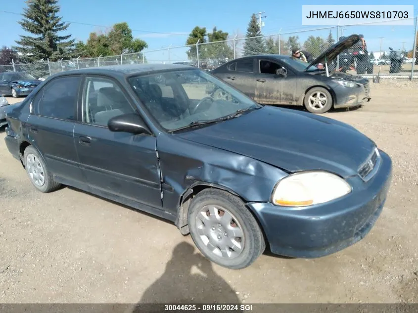 JHMEJ6650WS810703 1998 Honda Civic Lx