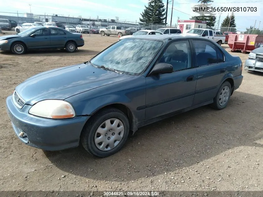 JHMEJ6650WS810703 1998 Honda Civic Lx