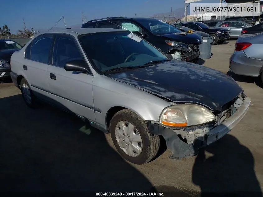 JHMEJ6677WS011681 1998 Honda Civic Lx