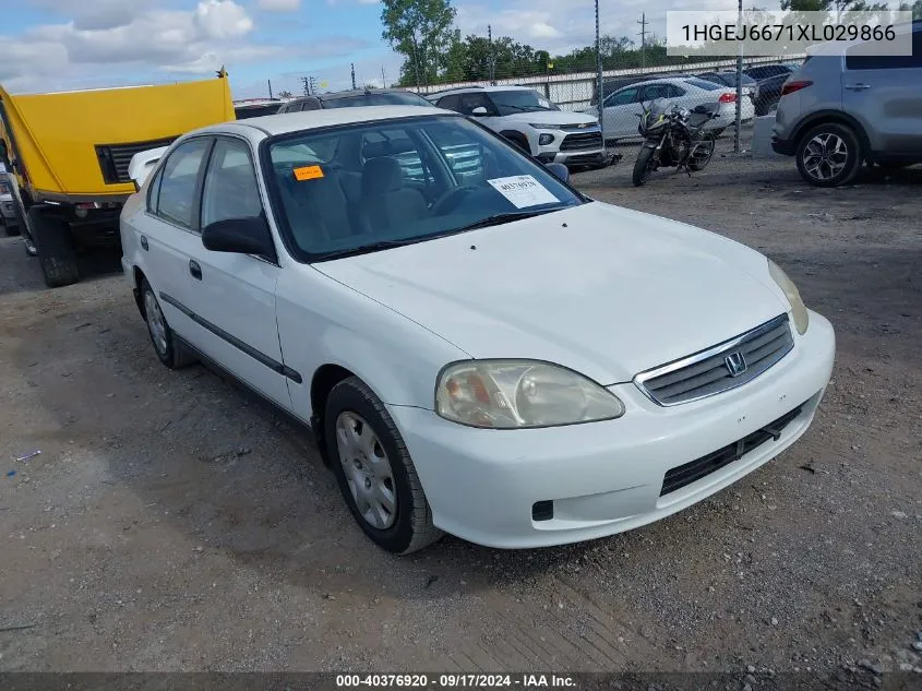 1999 Honda Civic Lx VIN: 1HGEJ6671XL029866 Lot: 40376920