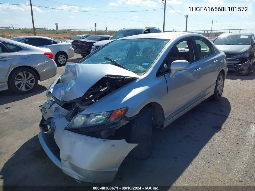 2008 Honda Civic Lx VIN: 1HGFA16568L101572 Lot: 40360671