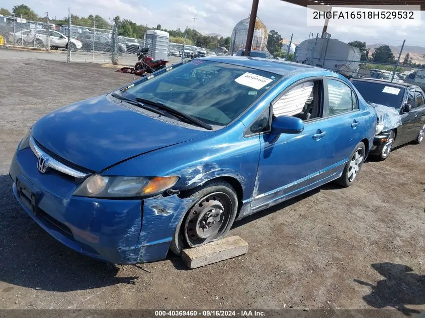 2HGFA16518H529532 2008 Honda Civic Lx