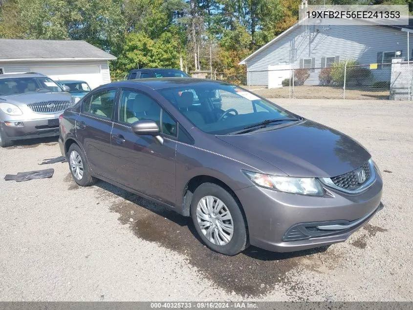 19XFB2F56EE241353 2014 Honda Civic Lx