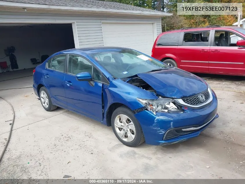 19XFB2F53EE007123 2014 Honda Civic Lx